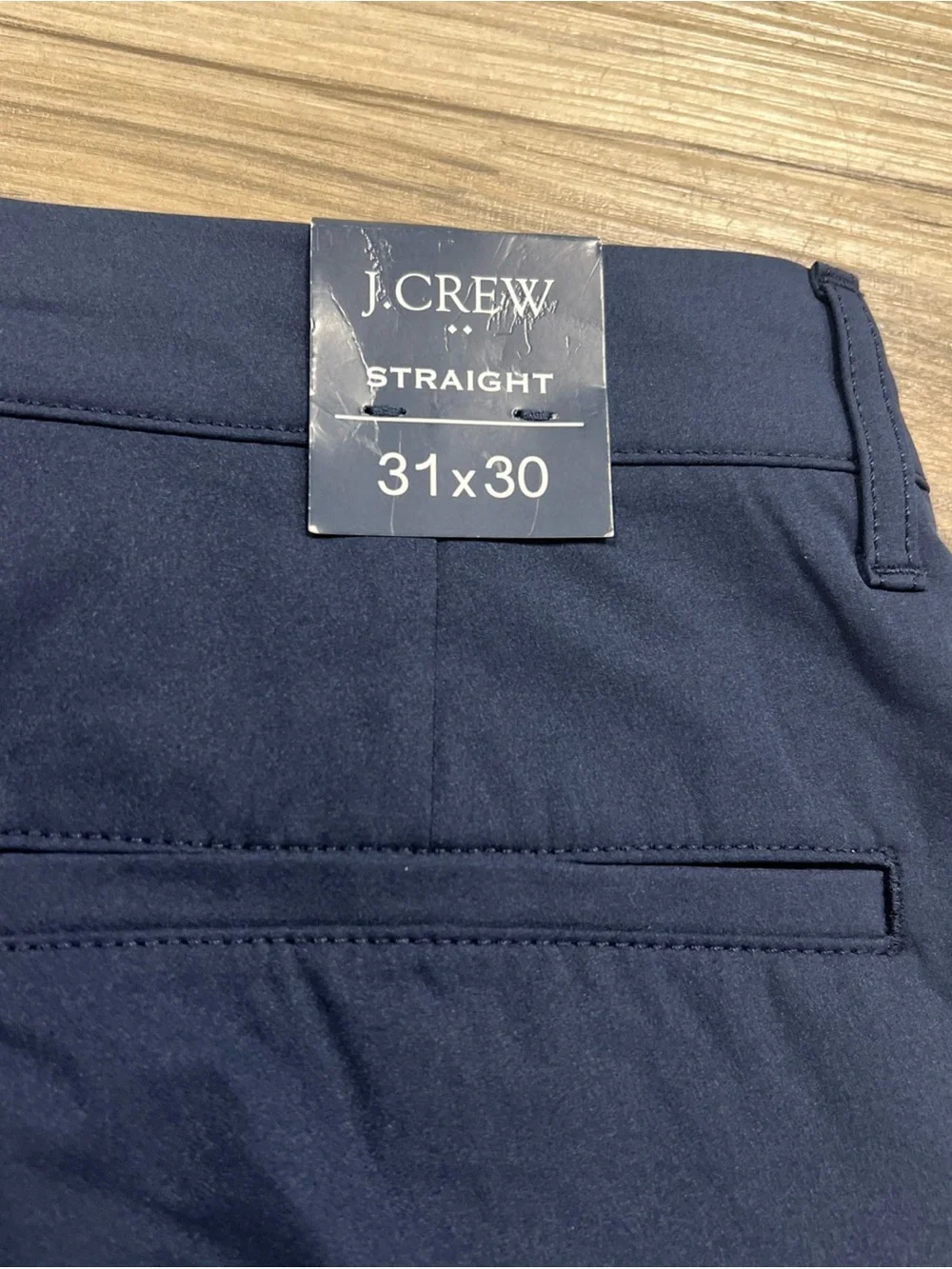 J.CREW Straight-fit Tech Chino Pant Casual Preppy Navy Men’s 31x30 CG391 NWT $98